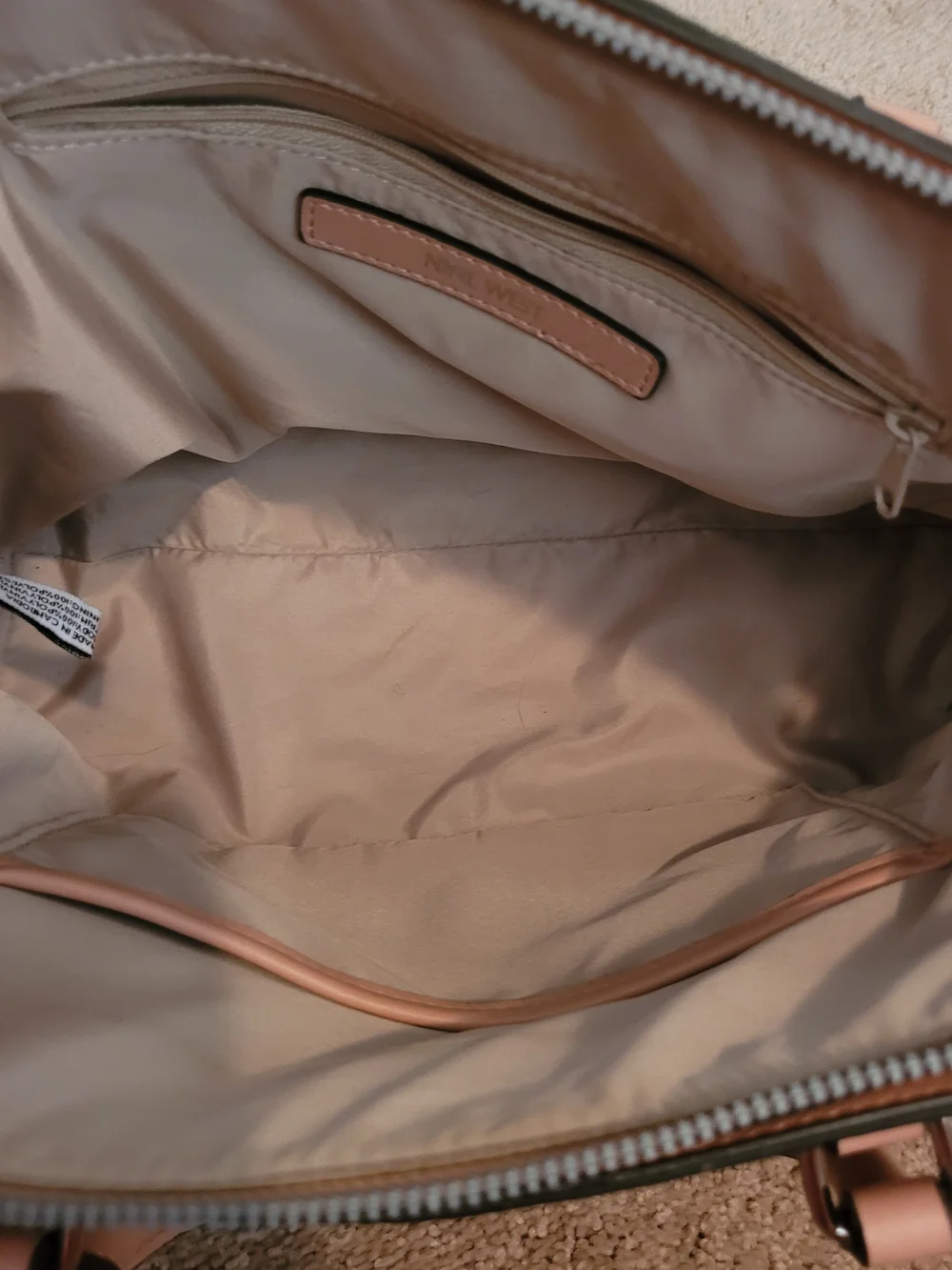 Nine West Pink Embossed Satchel